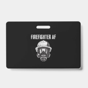 Crachá Firefighter AF  Máscara de gás  Bombeiro engraç