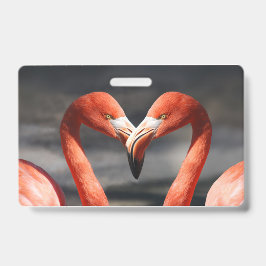 Crachá Flamingo do Dia dos Namorados