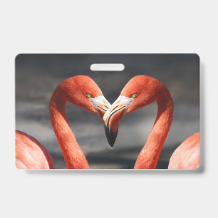 Crachá Flamingo do Dia dos Namorados