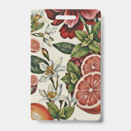 Crachá Floral Cítrico Rústico verão