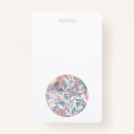 Crachá Flores Brancas de Aquarela
