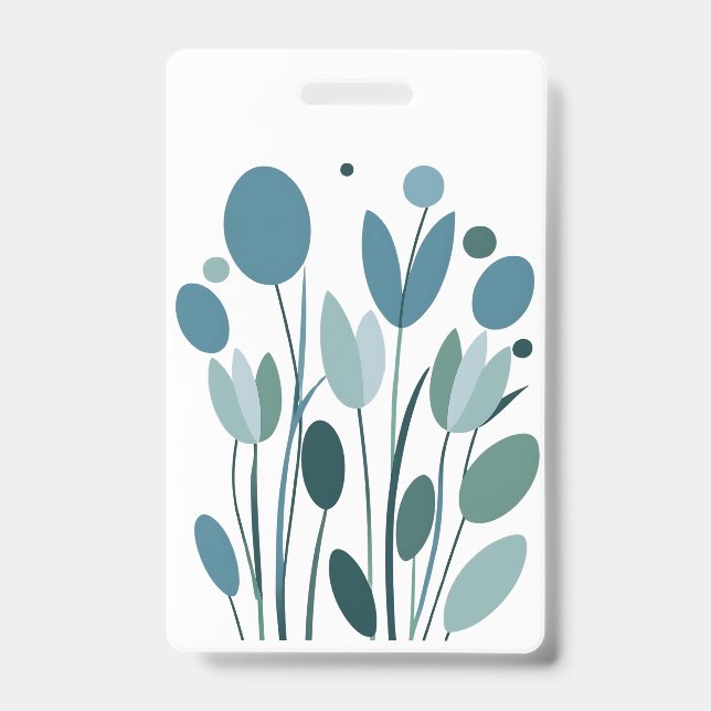 Crachá Flores geométricas (Frente)