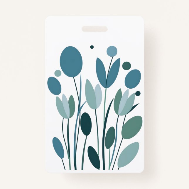 Crachá Flores geométricas (Frente)