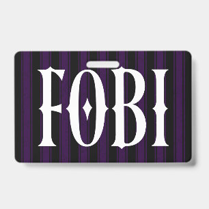 Crachá FOBI Medo de Ser Incluído Humor Antissocial