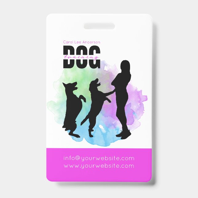 Crachá Formação de cães/Formador de cães (Front)