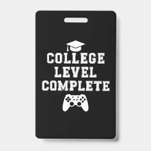 Crachá Formatura de Nível Universitário Completa Gamer Jo