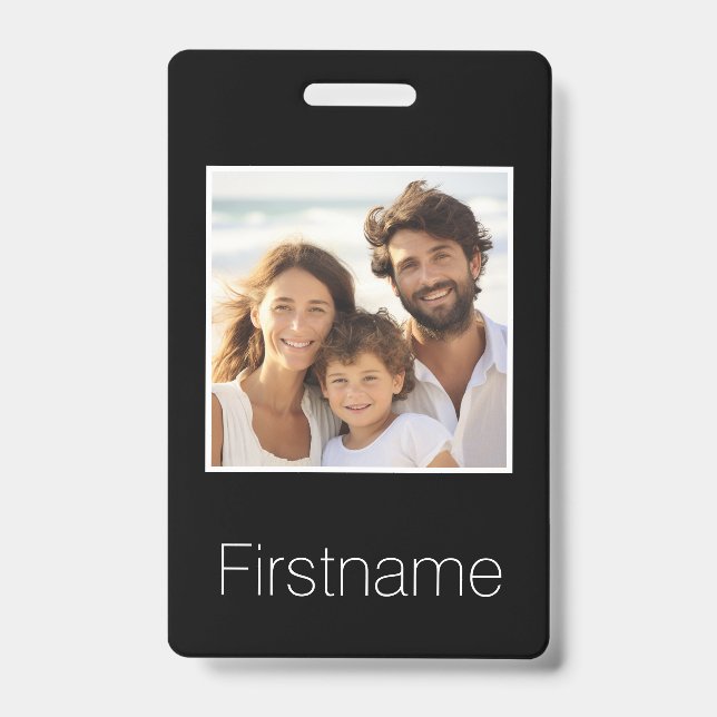 Crachá Foto com Bagagem de Identificação de Nome Personal (Front)