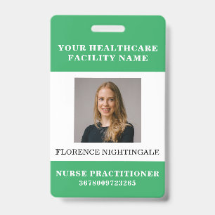Crachá Foto da sua empresa de assistência médica