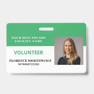 Crachá Foto da sua empresa de assistência médica
