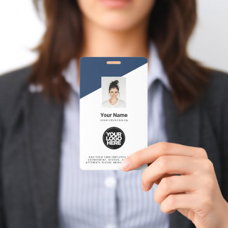 Crachá Foto de Funcionário Grande Personalizada, Código d