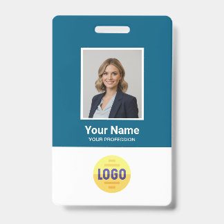 Crachá Foto de Funcionário Personalizada, Código de Barra