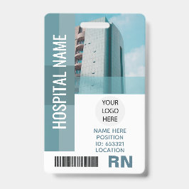 Crachá Foto de Funcionário Personalizada, Código de Barra