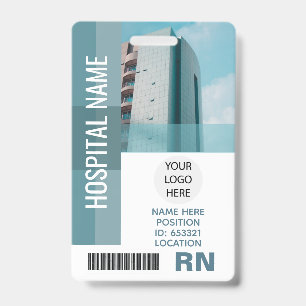 Crachá Foto de Funcionário Personalizada, Código de Barra