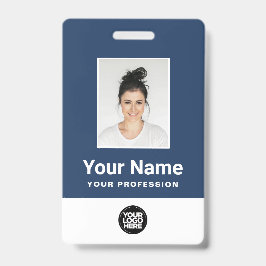 Crachá Foto de Funcionário Personalizada, Código de Barra