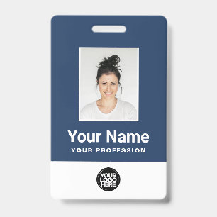 Crachá Foto de Funcionário Personalizada, Código de Barra