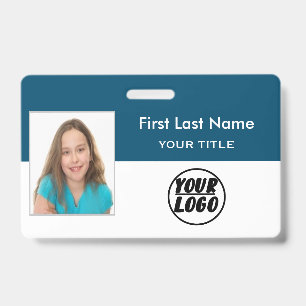 Crachá Foto de Funcionário Personalizada Logotipo, Crac