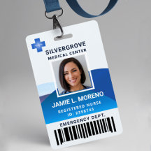 Foto de ID de Enfermeira do Hospital Clínico com L