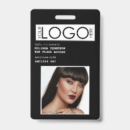 Crachá Foto de ID de Funcionário Identificação da Empresa