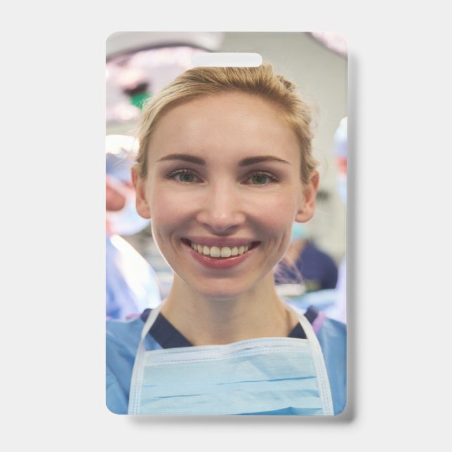 Crachá Foto de Médico Personalizar Customizar (Frente)