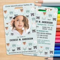 Foto do Cute Kids de Identificação de Emergência c