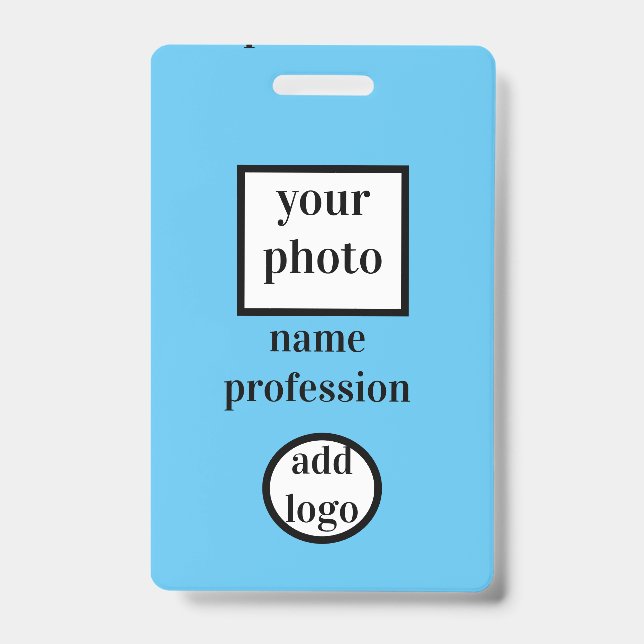 Crachá foto do funcionário do sumário,código do bar,logot (Frente)