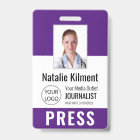 Foto do Nome do Logotipo do Passaporte de Imprensa