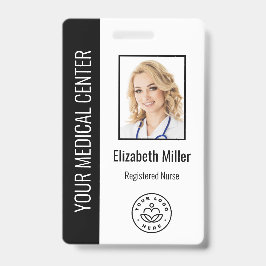 Crachá Foto e texto personalizados profissional médico pr