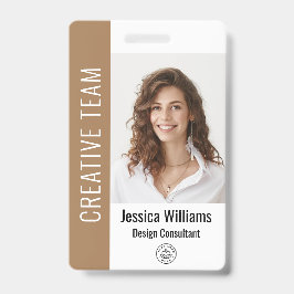 Crachá Foto Grande de Funcionário Personalizada, Código d