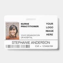 Foto ID de Enfermeira Hospital Logo Médico