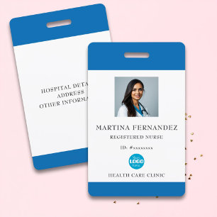 Crachá Foto personalizada de funcionário do Hospital Médi