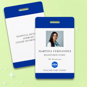 Crachá Foto personalizada de funcionário do hospital médi