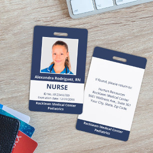 Crachá Foto Personalizada de Funcionário Identificação Mé