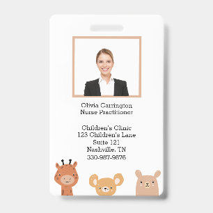 Crachá Foto Personalizada do Funcionário Código de Barras