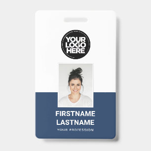 Crachá Foto Personalizada do Funcionário, Logotipo, Nome,