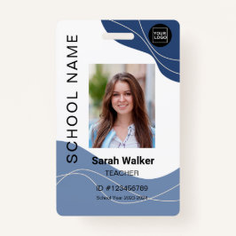 Crachá Fotografia do professor ID de um estudante empoeir