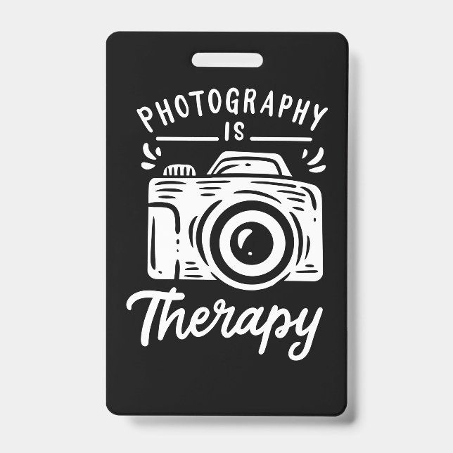 Crachá Fotografia É Terapia (Frente)