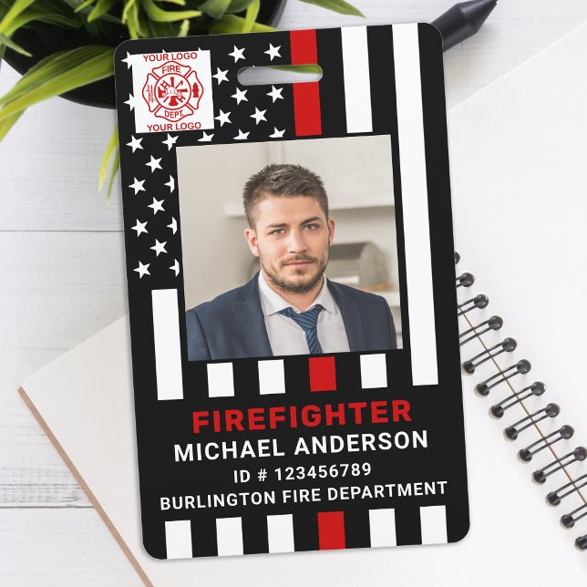 Crachá Fotografia Personalizada do Departamento de Bombei (Criador carregado)
