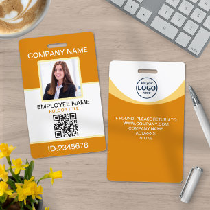 Crachá Fotografia personalizada do funcionário corporativ