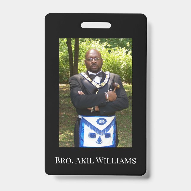 Crachá Freemason Photo (Frente)