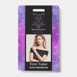 Crachá Funcionária da Loja de Lingerie Business Foto