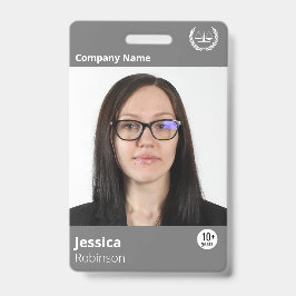 Crachá Funcionário de ID corporativo personalizado de Imp