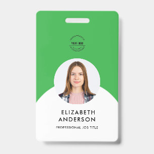 Crachá Funcionário de Negócios Minimalista Personalizado