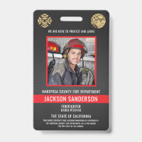 Funcionário do Departamento de Bombeiros Personali