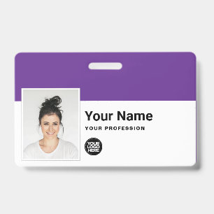 Crachá Funcionário Personalizado - Foto, Código do Bar,