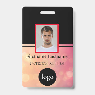 Crachá Funcionário Personalizado - Foto, Código do Bar, L