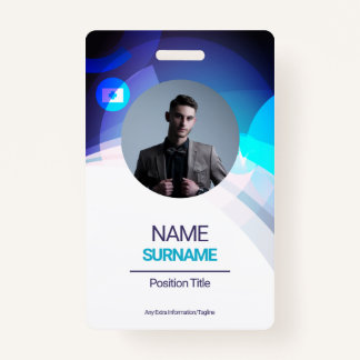Crachá Funcionário Personalizado - Foto, Endereço, Logoti