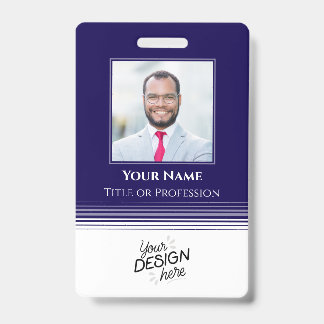 Crachá Funcionário Personalizado, Foto, Nome, Título, Log