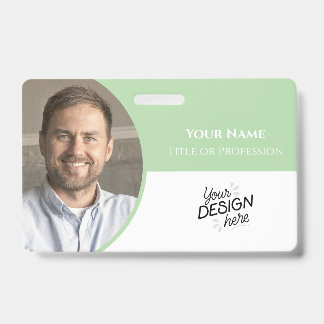 Crachá Funcionário Personalizado, Foto, Nome, Título, Log