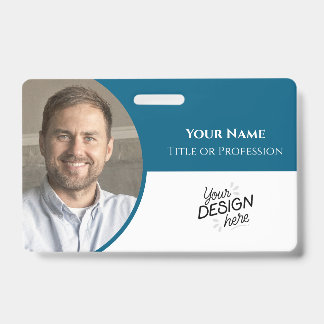 Crachá Funcionário Personalizado, Foto, Nome, Título, Log