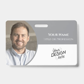 Crachá Funcionário Personalizado, Foto, Nome, Título, Log
